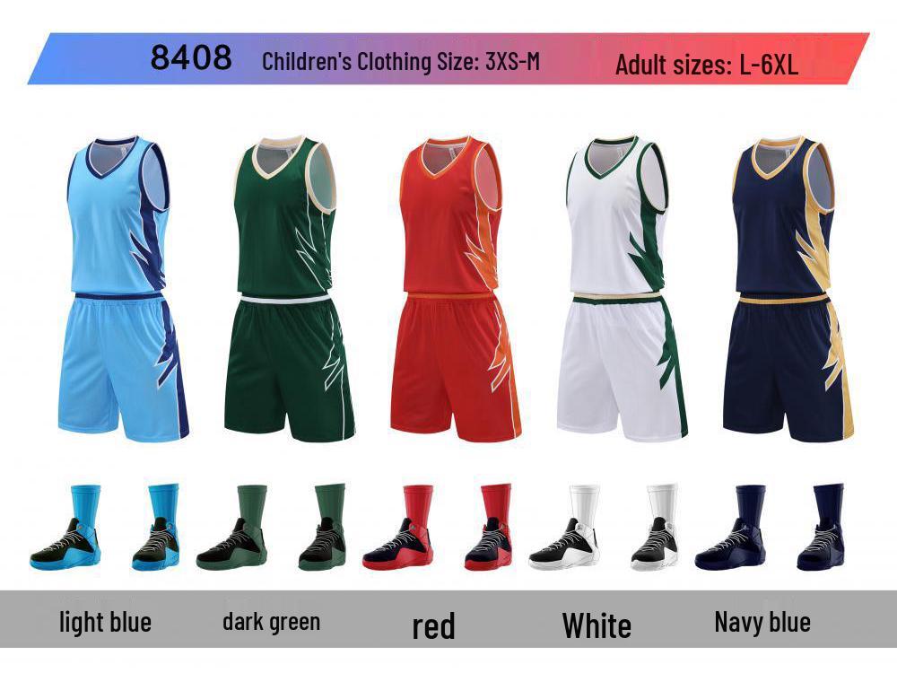 Speedy Adult & Kids Custom Basketball Uniform Set - Breathable, Sweat-Absorbent Jersey