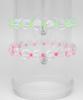 Bonbeau Bright Cutting Glassball Beads Mix Bracelet Transparent Ball Neon Color Beads Smile Charm Bracelet