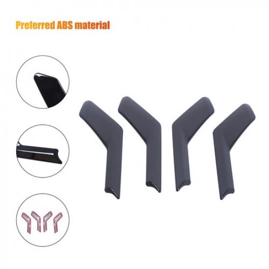 Glossy Black Interior Door Handle Grab Trim Cover For BMW 5 Series G60 2024+