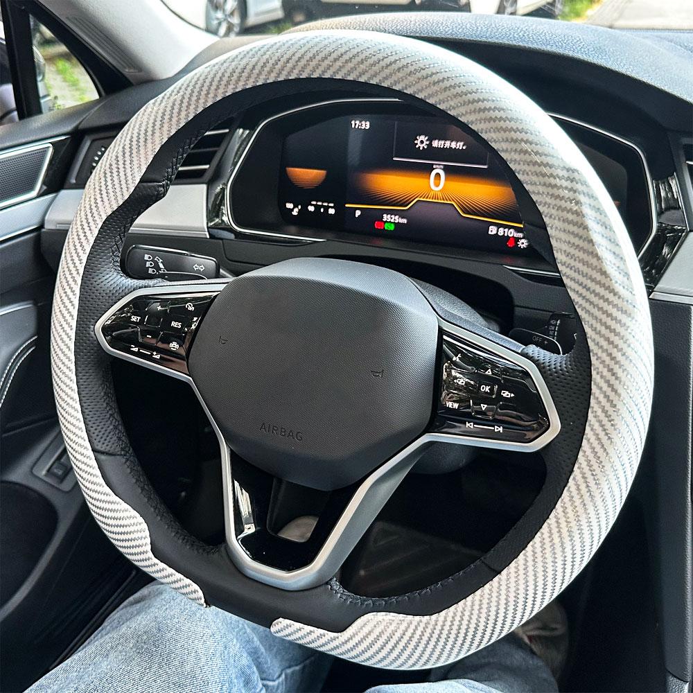 For Suzuki Steering Wheel Cover Carbon Fiber For Swift Vitara S-Cross Dzire Baleno Ertiga Alto Jimny Carry Car Accessories