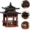 HANABASS Mini Pagoda Statue Fairy Accessories Garden Miniature Hexagon Pavilion Figurine for Flower Vase Micro Landscape Asian Zen Garden Aquarium
