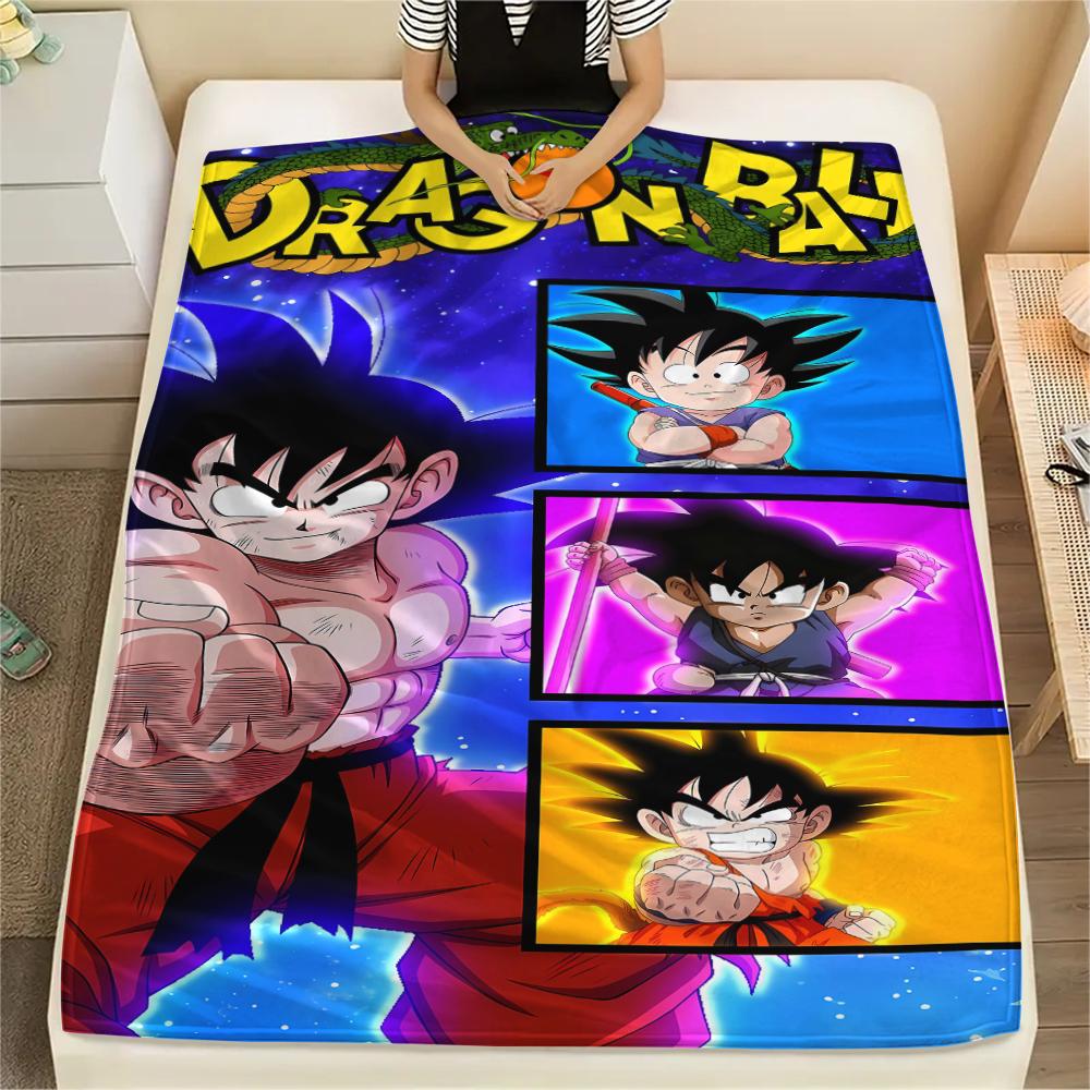 Dragon Ball characters Print Flannel Blanket,High quality Comfortable for All Seasons,Home Decor,Warmth and Comfort,Perfect for Christmas Gifts