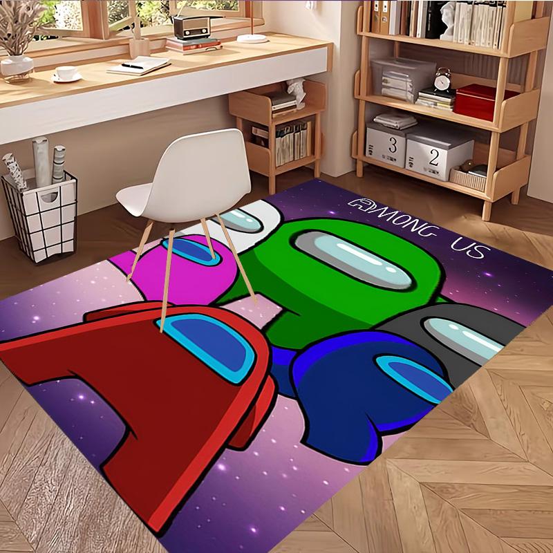 Among Us Print Rug, Washable Floor Carpet, For Entryway Dorm Laundry Room Office Study, Home Decor Birthday Christmas Gift
