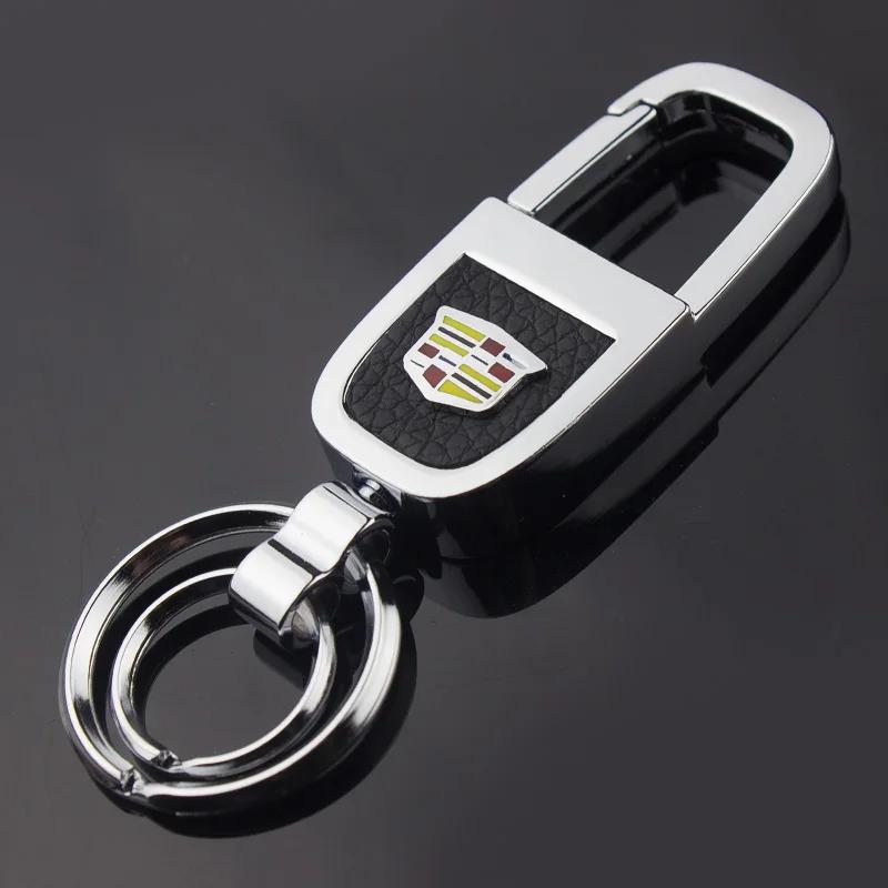 For Cadillac ATS BLS CT4 CTS EXT SLS SRX XT5 XT6 XTS Escalade Deville DTS Fashion Car Metal Keychain Key Rings Holder Decoration