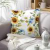 1Pc Small Sunflowers Pillow Cover For Home Living Room Bedroom Sofa Office Decorative Pillowcase Soft Throw Pillows 45X45Cm