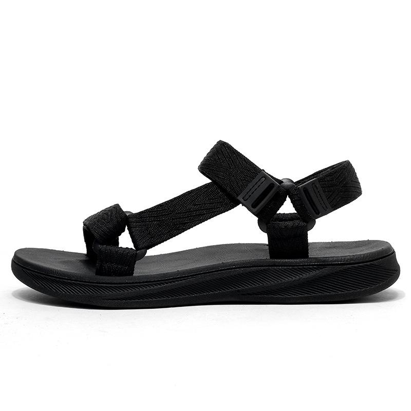 Summer Men‘s Casual Breathable Black Sandals Non-slip Flip Flops High Quality Outdoor Beach Slippers Water Shoes