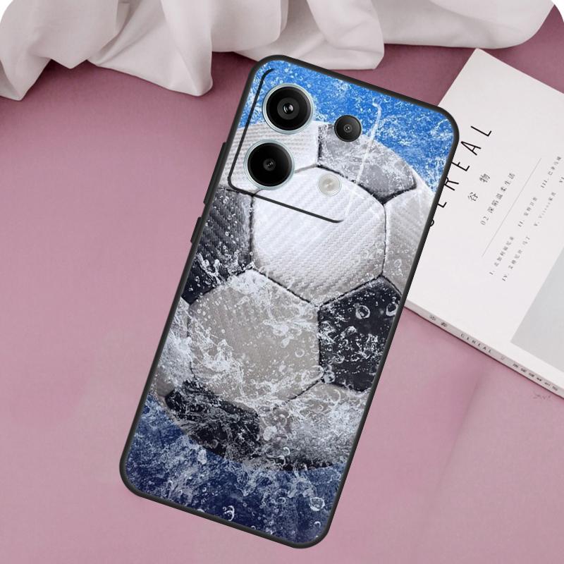 Football Soccer Ball Case For Xiaomi Redmi Note 13 Pro 14 12 11 10 9 11S 12S Redmi 15 14C 10C 12C 13C 15C Cover