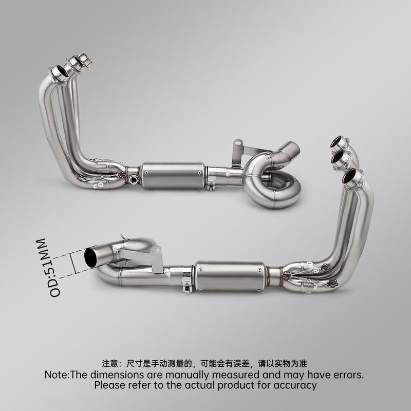 For 675SR NK675 675 SR CF675SR CFMOTO Motorcycle Exhaust Escape DUAL SENSORS Front Link Pipe Connection 51mm