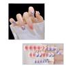 Yajie Na - Blush Sea Salt Moon Wearable Summer False Nails with Nail Art Stickers