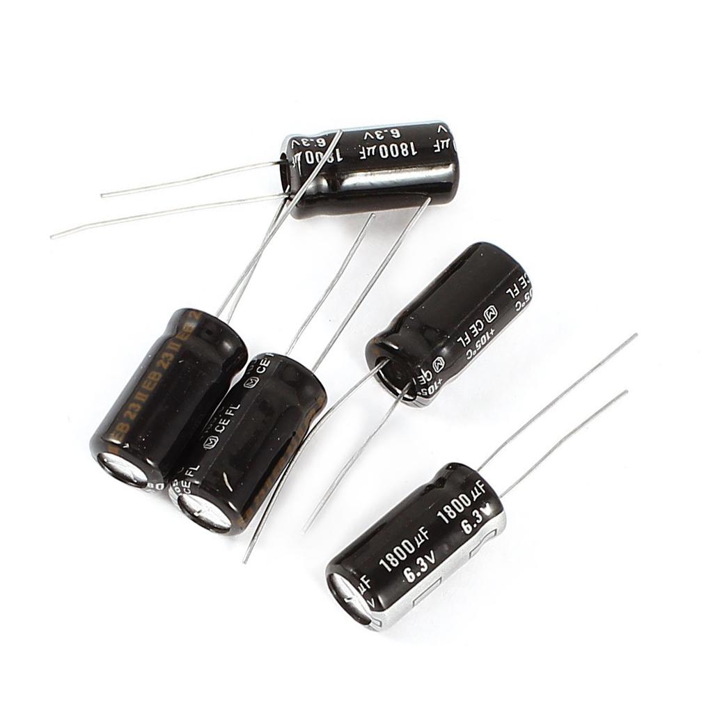 2 pz Condensatori elettrolitici 1800uF micro farad 10V 105°