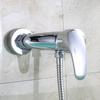 Bathroom Mixer Faucet Wall Mounted Shower Faucets Single Handle Hot and Cold Water Tap Household Chrome Bathroom Faucets