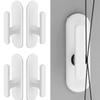 62KD 4Pcs Safety Blind Pull Cord Winder Window Blind Cord Wrap Cleats Curtain Drapery Shade String Holder Adhesive Hooks