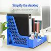 Four-Tier A4 Document Organizer with Pen Holder - Desktop File Holder Tray and Storage Rack