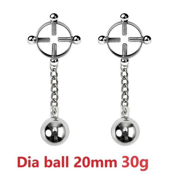 Stainless Steel Adjustable Nipple Clamps With Chain Set Woman Nipple Clips Breast Bondage Restraint Slave Female Sex Toy