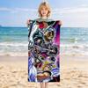 Saint Seiya Stylish Digital Printing Beach Towel Quick‑Drying Absorbent Blanket for Beach Pool Gym Travel