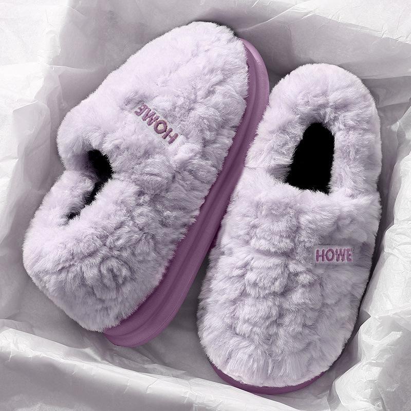 

Men s Odor-Resistant Cotton Slippers - Autumn/Winter 2025 Outdoor & Indoor Warm Shoes with Heel 38-39 (Order one size up) фіолетовий