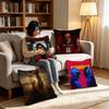 Music Album Star T-The Weeknd Hip Hop Print Pillow Covers Sofa Decorative Home Double-sided Printing Short Plush Cushion Cover