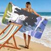 Kimba 2D Flat Print Beach Towel, Large Soft Quick Dry Towel for Beach Camping SwimmingSSTJ0917097