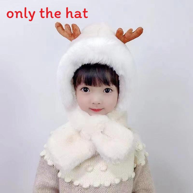 

Kids Winter Deer Earmuff Cap With Windproof Design For Toddlers And Children DeerIvory