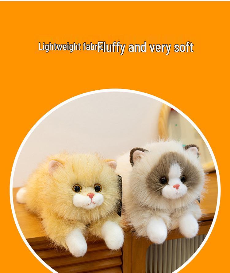 Lucky Cat Plush Toy - Cute Companion Doll for Girls, Perfect Birthday Gift & Ornament