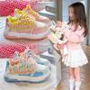 Girls' Trendy 2025 Low-Top Lace-Up Sneakers: Thick-Soled, Non-Slip Casual Shoes