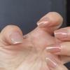 30Pcs Fake Nails Artificial Short Ballet Press On Nail Tips Seamless Fingernails Removable False Nails