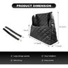 Car Net Pocket Handbag Holder, Large Capacity Automotive Purse Holder Organizer Between Two Seats, Leather Seat Storage Holders Barrier of Backseat