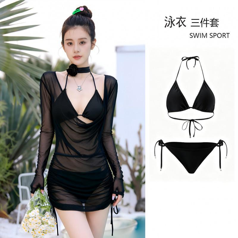 Swimsuit Women's Bikini Sexy Split Three-piece Suit Covers Belly Shows Slimming Seaside Internet Celebrity Vacation Beach