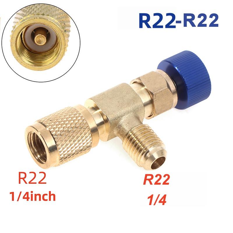 Opravná kapalina klimatizace bezpečnostní ventil R410A R22 1/4" 5/16" Bezpečnostní adaptér