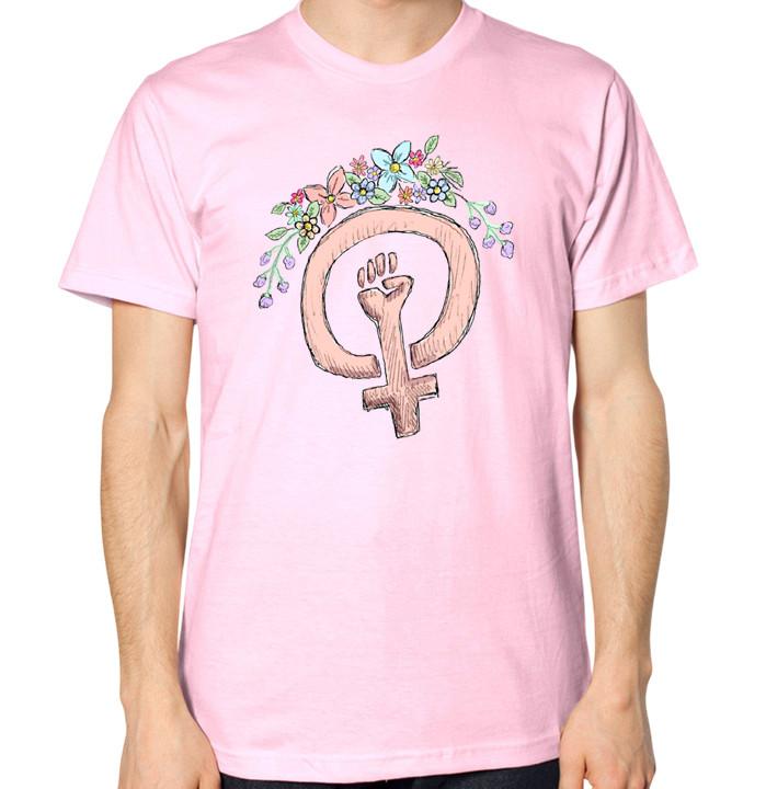 Feminist Symbol T-Shirt Unisex Feminism Equality Women s Rights Top S разноцветный