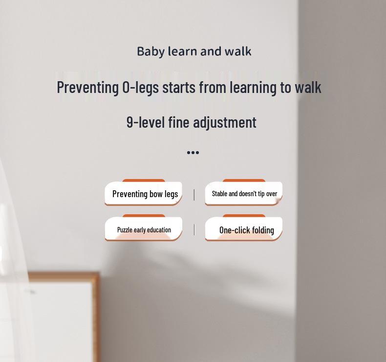 Multi-Functional Baby Walker: Anti-Tip, O-Leg Prevention, Children's Toy Bicycle