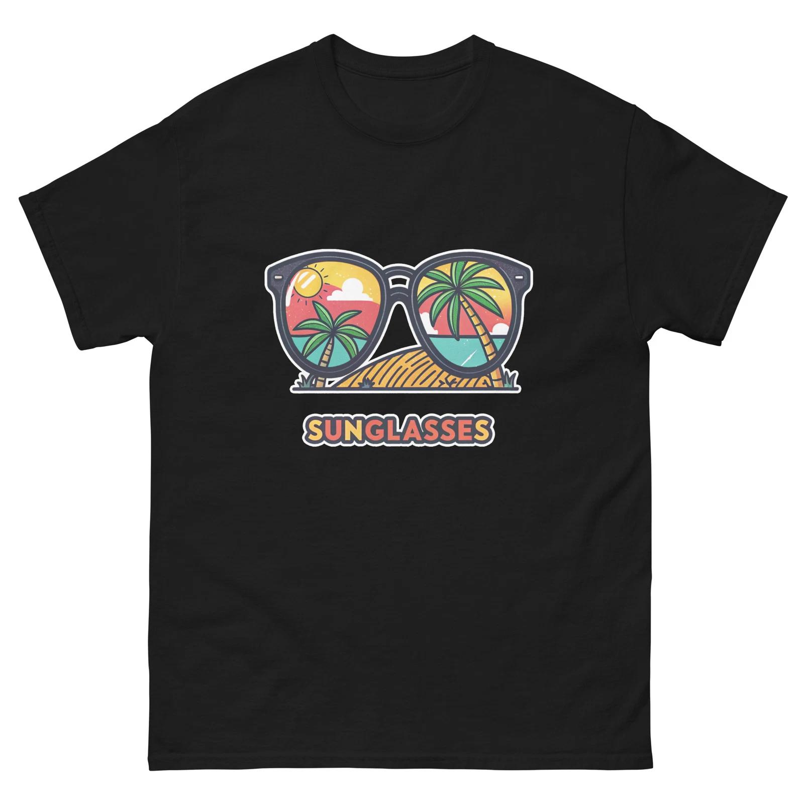 Sunglasses Ocean Beach Water Marine T-Shirt 3XL