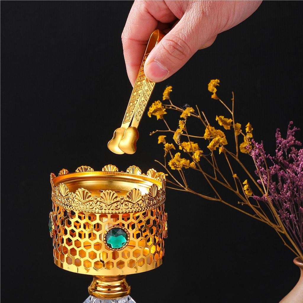 Metal Incense Coil Censer Middle East Coil Aromatherapy Fragrance Ash Catcher Vintage Bakhoor Coil Incense Holder