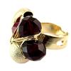 Les Trésors De Lily [P4015] - Gold-plated Artisanal Ring 'Brasilia' Red Gold - 30x25 Mm