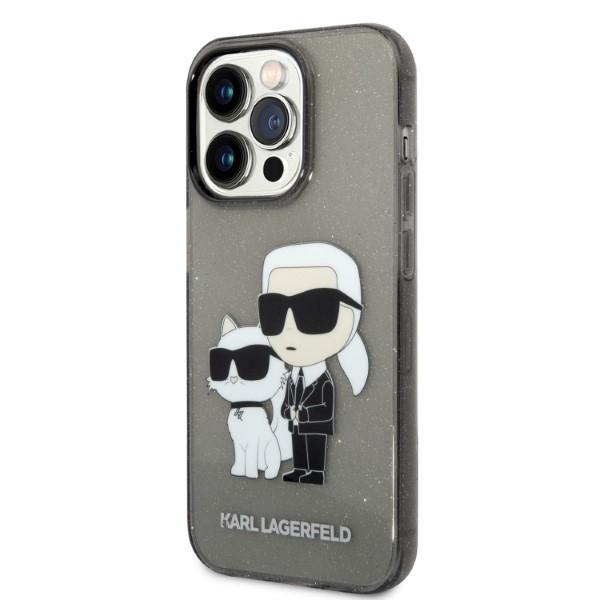 Karl Lagerfeld KLHCP14XHNKCTGK iPhone 14Pro Max 6.7" Black/black Hardcase Glitter Karl&Choupette
