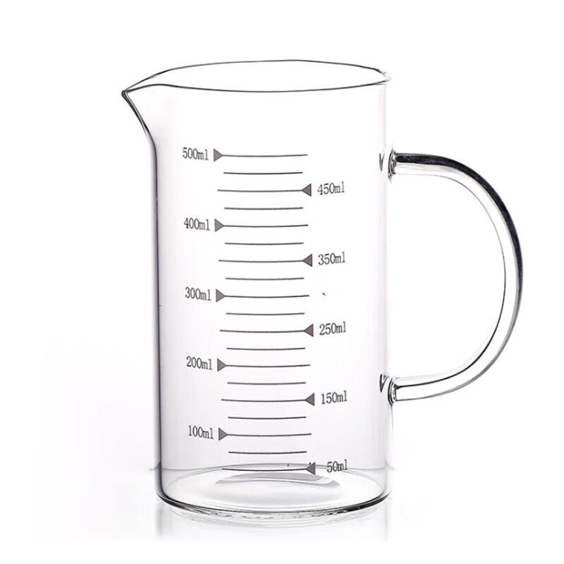 Heat-Resistant Borosilicate Glass Measuring Cup