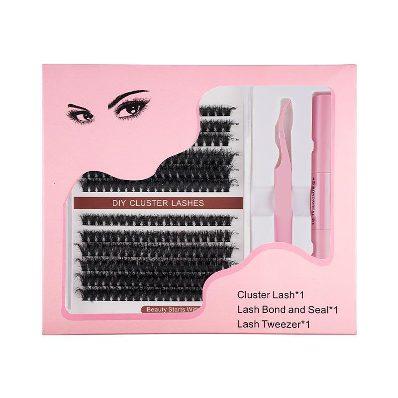 Thick 3D Fluffy Set Segmented False Eyelashes Thick Curled Comfortable Segmented Hair Set