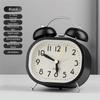 Metal Design Metal Alarm Clock Silent Operation Mechanical Clock  Deep Sleepers
