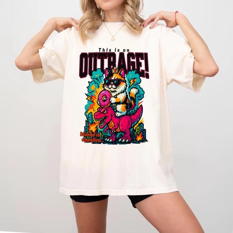Women This Is An OUTRAGE Princess Donut Dungeon Crawler Carl Book Lover Tee Goddammit Donut Bookish Tshirt