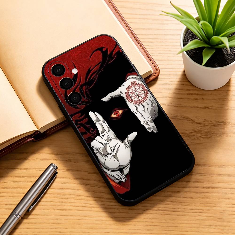 A-Alucard H-Hellsing Anime   Phone Case For Samsung Galaxy A73,A72,A71,A70,A53,A52,A51,Soft Silicone Black Cover