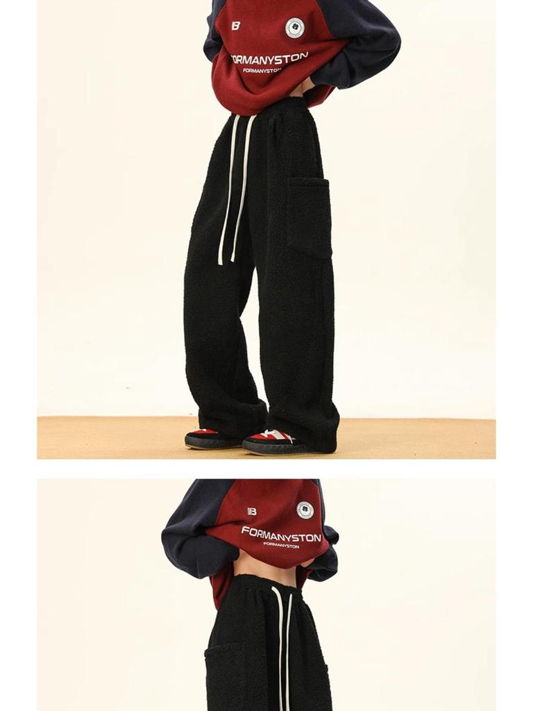 Lammwolle Scimitar Fleece-gefütterte Cargohose - Unisex Winter-Sweathose mit mehreren Taschen