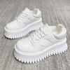 Small man thick-soled little white shoes women's rhinestones autumn new versatile muffin sole casual shoes sports board shoes