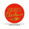 500pcs Golden Foil Christmas Stickers - Reusable Paper Christmas Labels for Holiday Decorations, Greetings, Envelopes And Crafts