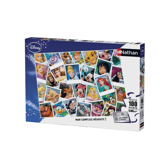 Puzzle 100 pièces Disney - NATHAN - La grande famille - Dessins animés et BD - 36x26 cm