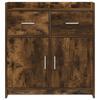 Sideboard Smoked Oak 75 X 36 X 80 Cm Wood Based Panel
