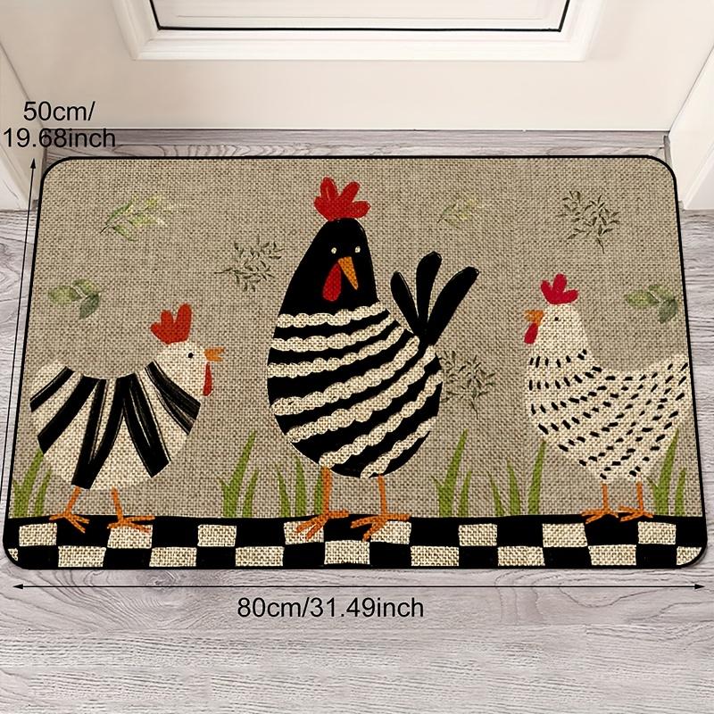Rooster Carpet Creative Kitchen Rug Soft Rug For Bedroom Living Room Carpet Doormat  Welcome Mat Home Decor