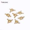 9/11.5/15mm 14k Gold Plated Spring Clasps For Jewelry Making Brass Sailor Clasp Connector DIY Handmade Necklace Accessories