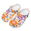 Allover Printed EVA Yard Clogs Unisex Lightweight Soft Slip On Garden Yard Home Bathroom Casual Walking Leisure Sandals Beach Wear