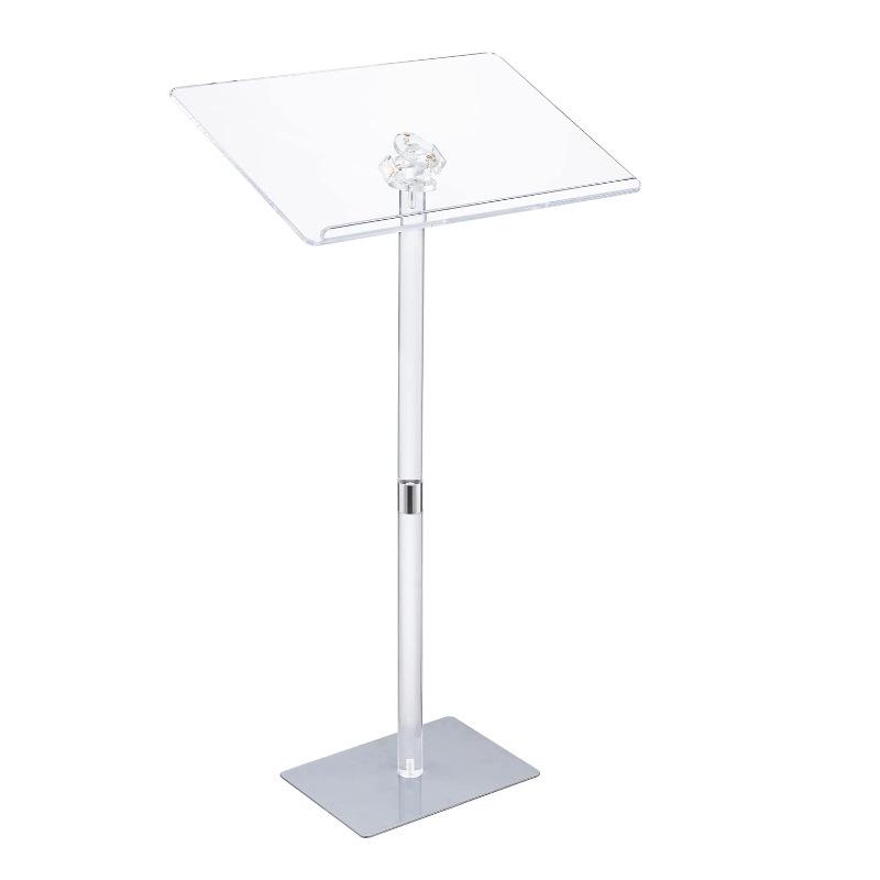 Modern Style Transparent Acrylic Podium Lectern Host Stand 600x400x1090mm прозрачный