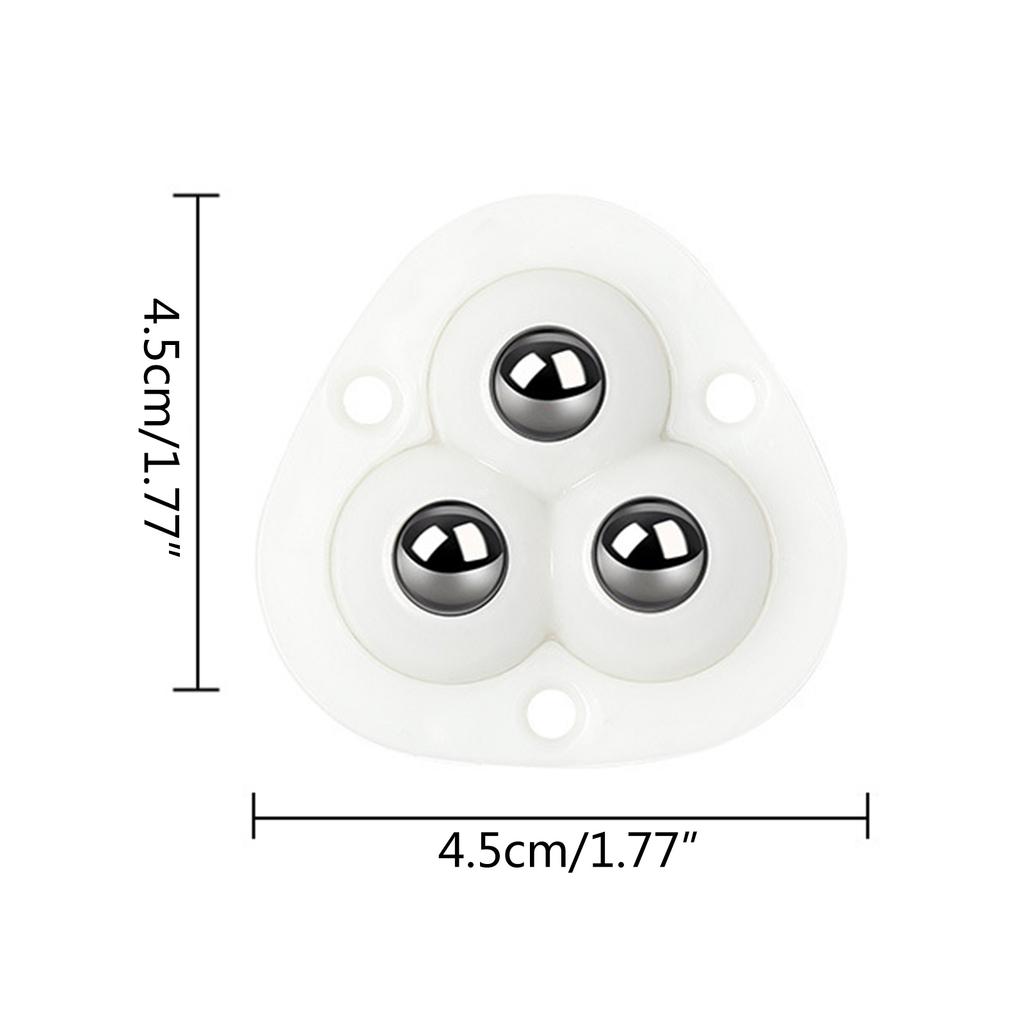 Mini Swivel Casters Wheels Self Adhesive Universal Wheels 360 Degree Rotatable Steel Bead Pulley Storage Box Roller